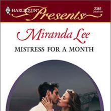 Mistress for a Month cover picture