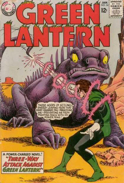 Three Way Attack Against Green Lantern