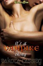 It's A Vampire Thing book cover